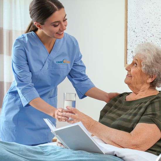 Patient Caregiver At Home