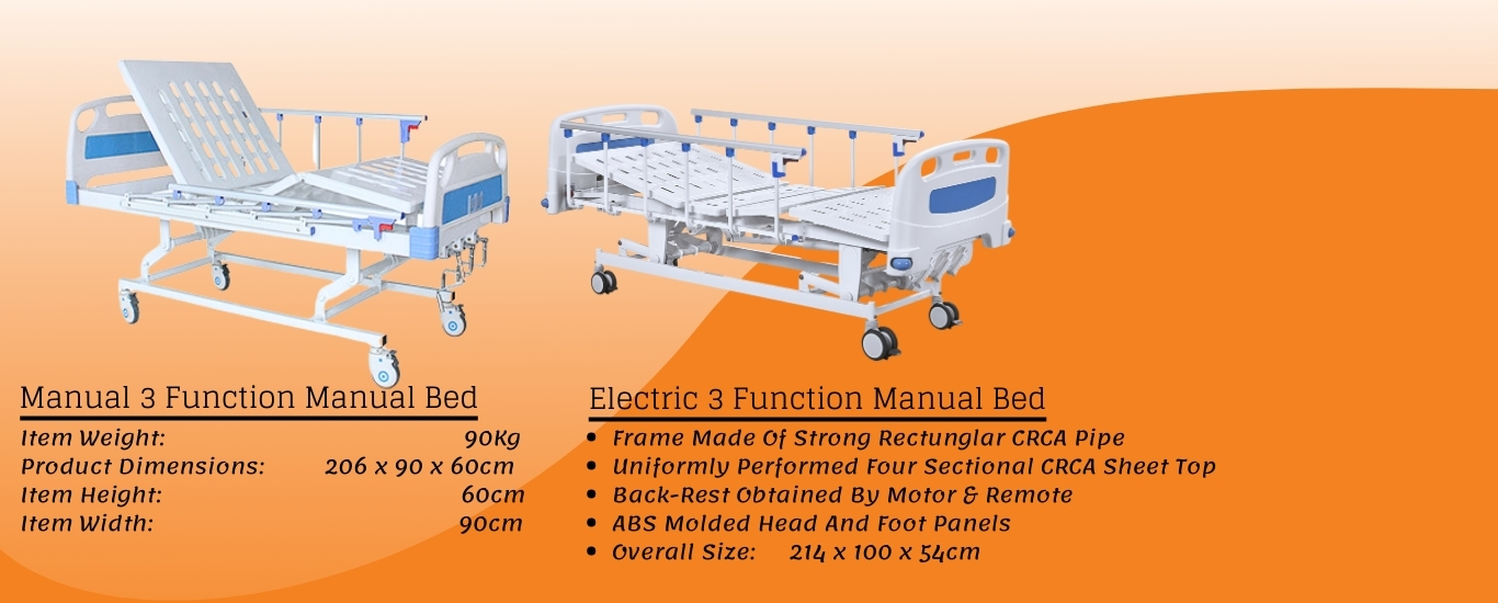 3 Function Manual & Electric Bed